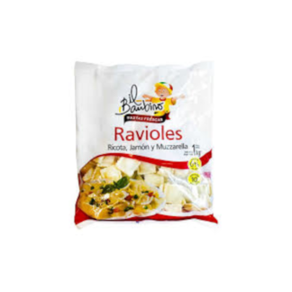 Ravioles Ricota, Jamon y Muzz 500Gr Il Bambino