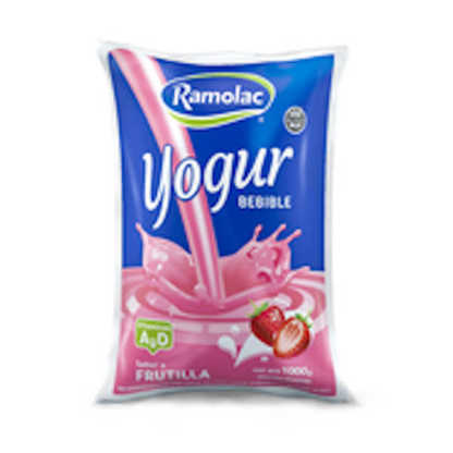 Yogurt 1 litro frutilla Ramolac